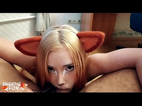 ❤️ E folo e Kitsune le titi ma le cum i lona gutu Pono faigata